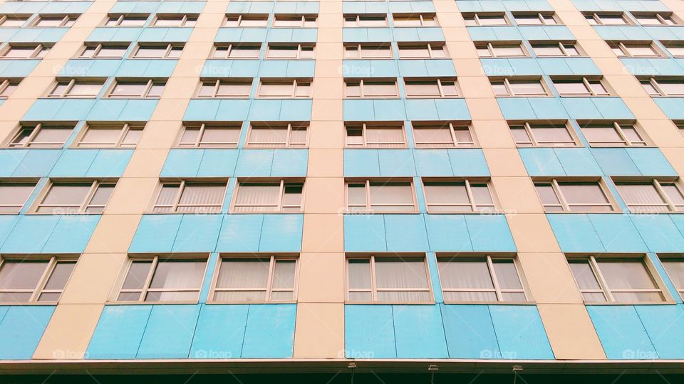 a window in a building structure