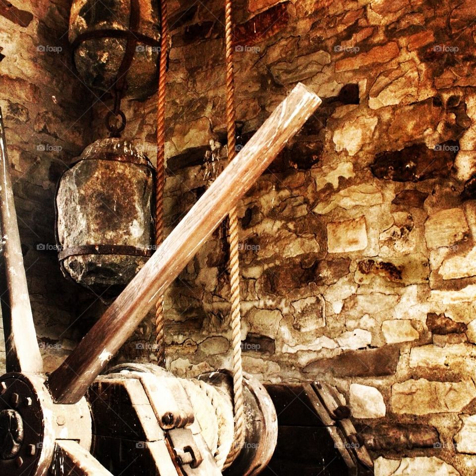 Old Fort Niagara draw bridge weights