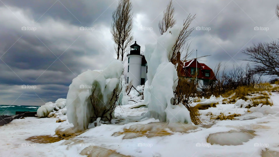 Winter affects on Lighthouse