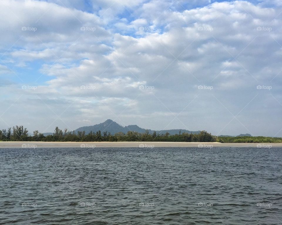 Scenic view of seascape against sky