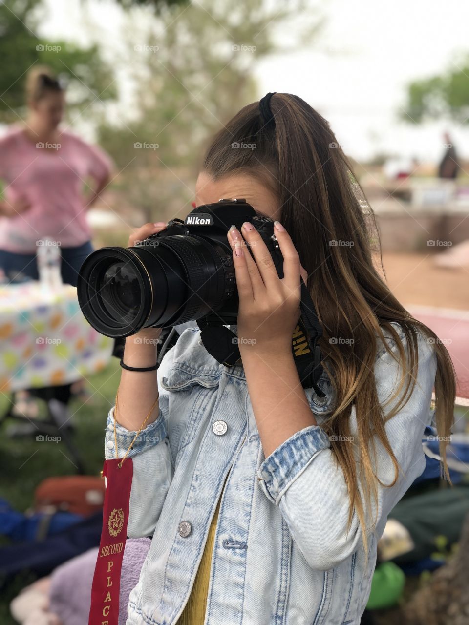 Lens, Paparazzi, Girl, Journalist, Binoculars