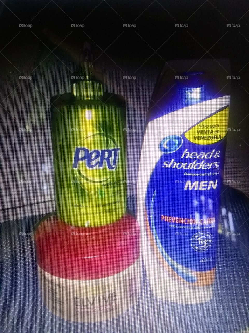 shampoo y crema para el cabello