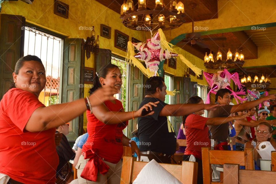 Dancing waiters 