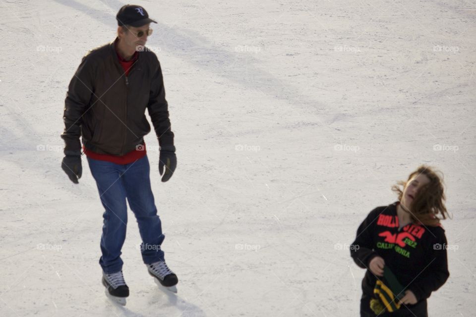 People on ice rink