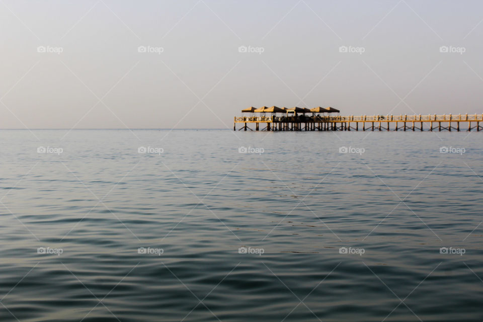 By the Coast of the Red sea near Egypt where a place exist full of peace and calm sea.
