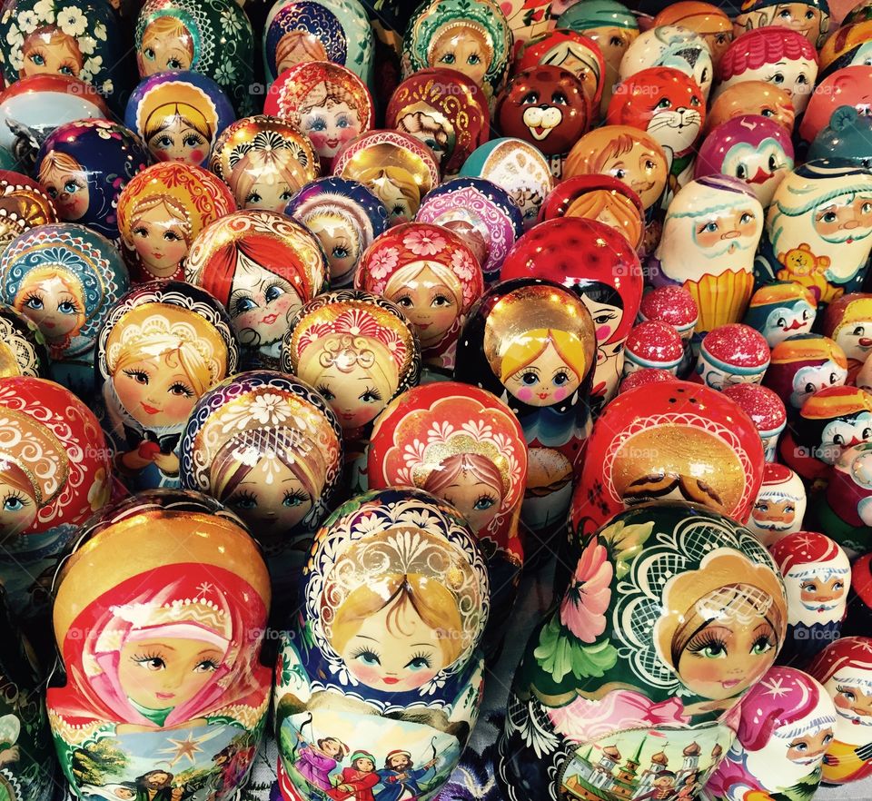 Russian wood nesting dolls