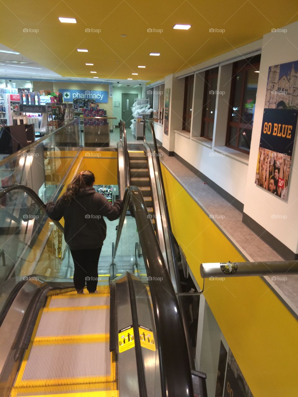 Downtown escalator