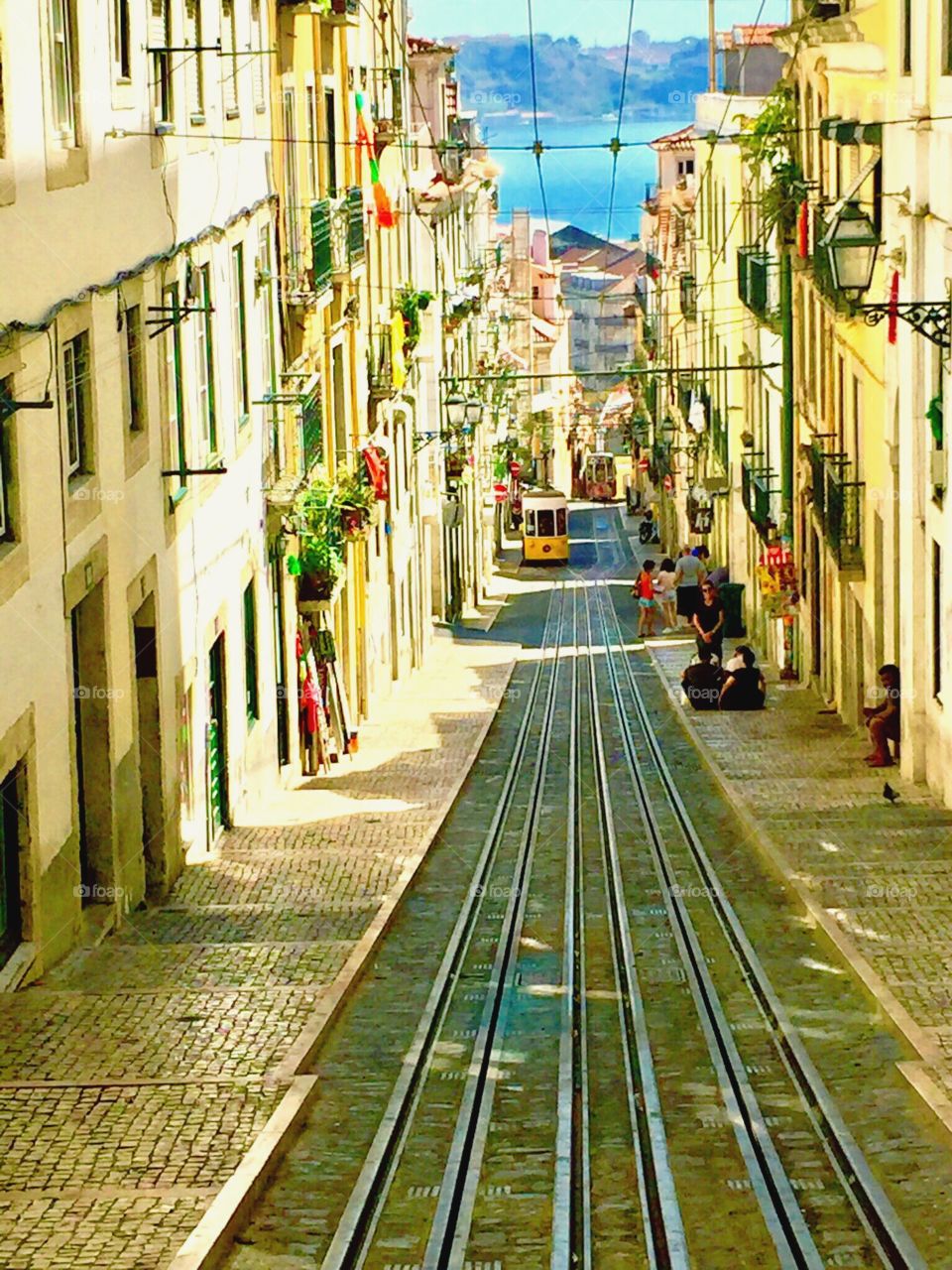 Narrow colourful street 