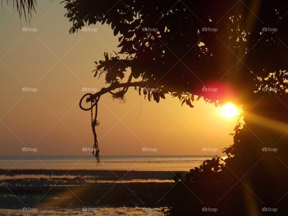 beautiful Sunset at beach