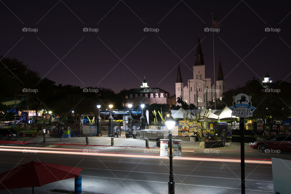 New Orleans at night