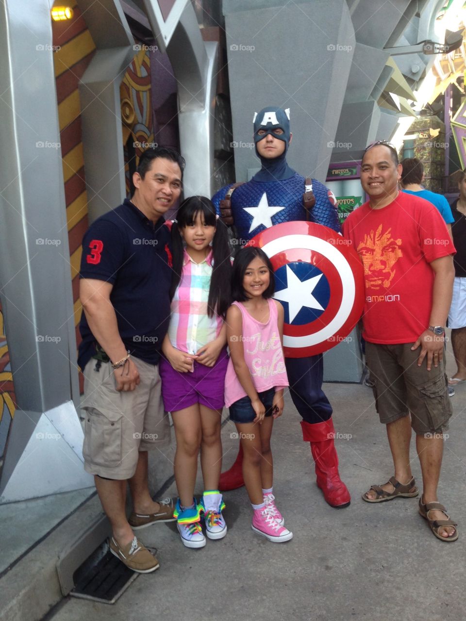Pictures with Avengers Capt.America