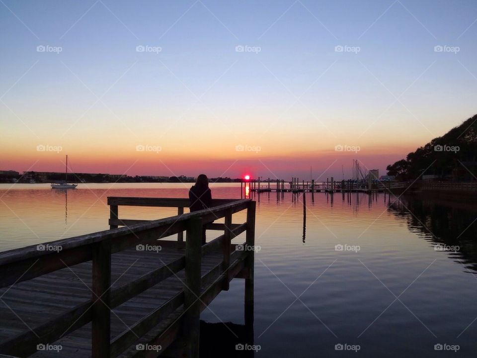 Sunset on the sound