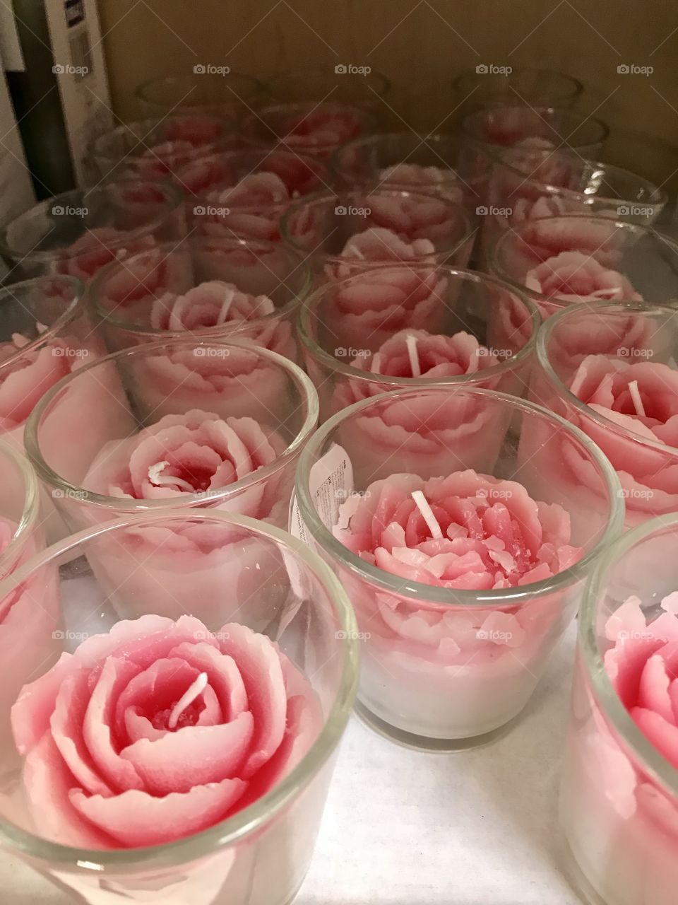 Roses candles.