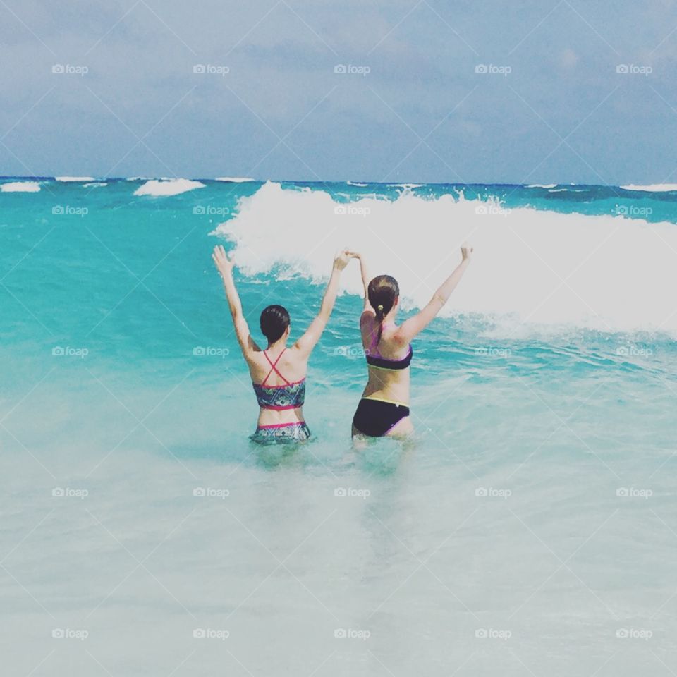 Girls in the Waves