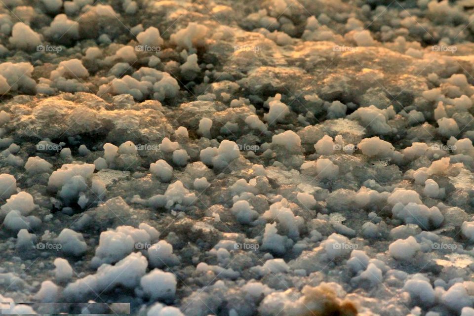 Salt granules at White Rann of Kutch Salt Desert