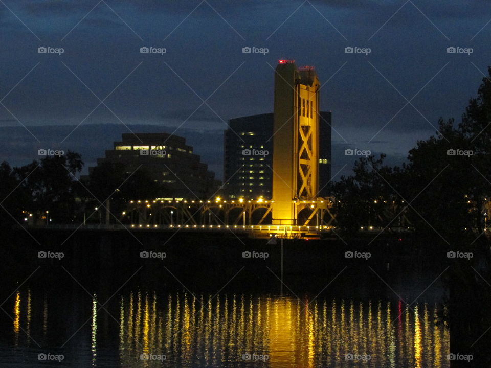 Sacramento riverfront. enjoying a beautiful night at the Sacramento riverfront taking pictures
