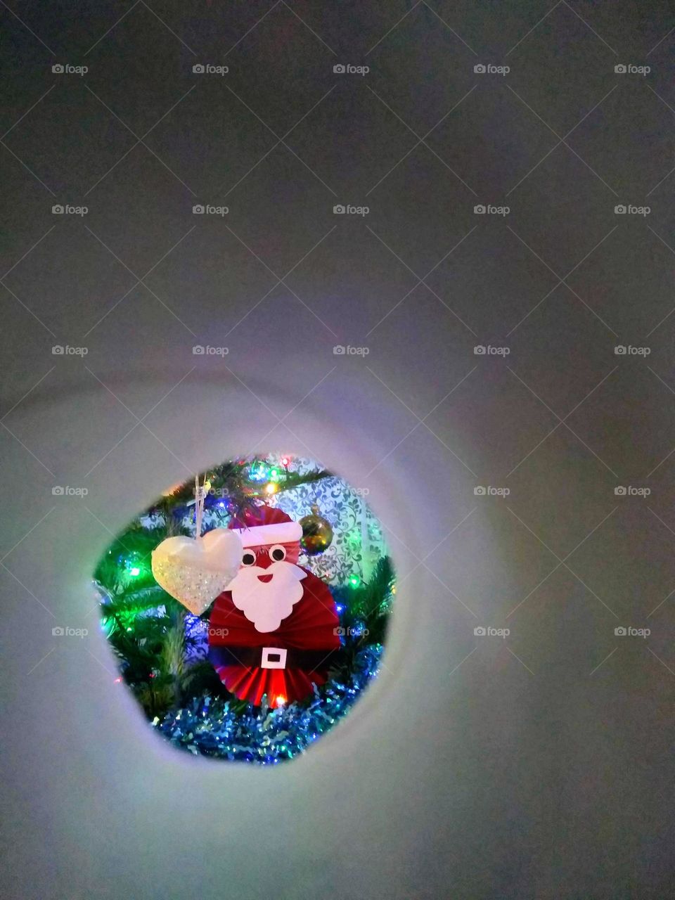 Santa Claus in the tree