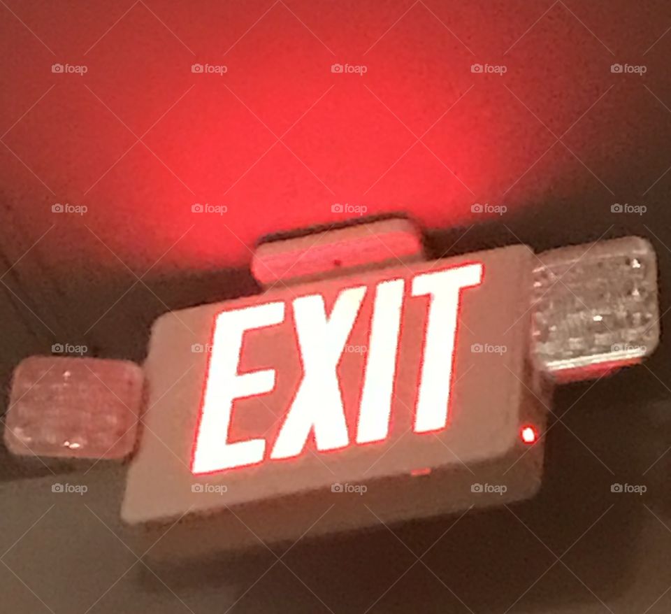 EXIT sign