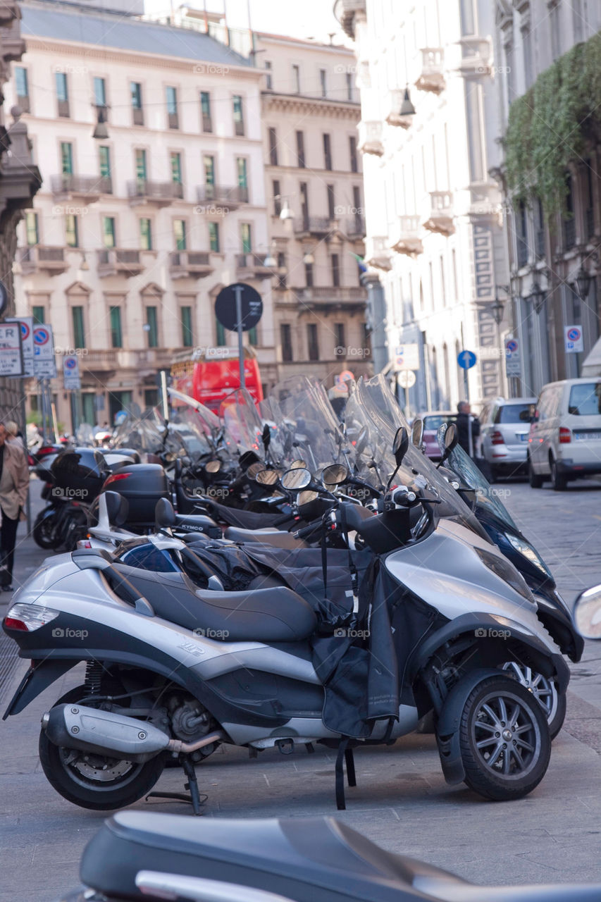street italy milan scooter by nautiflyer