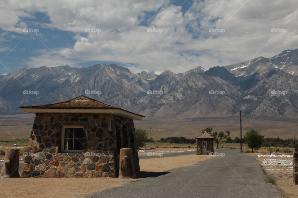 Manzanar entrance checkpoint