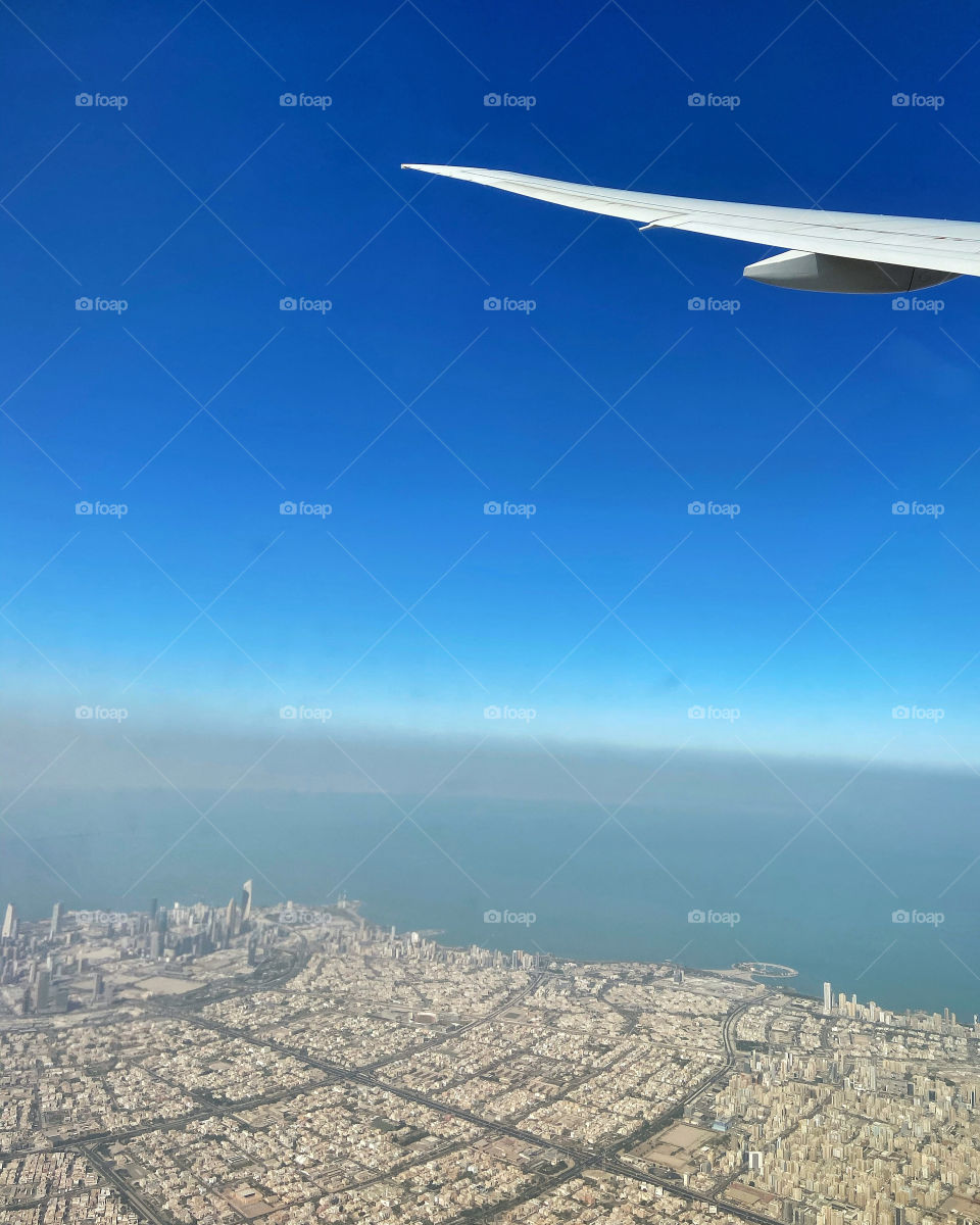 Kuwait City view from above. 