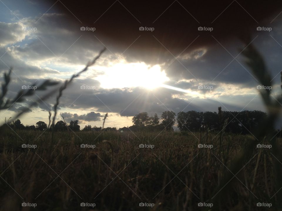 Sunset, Landscape, Sky, Dawn, Sun