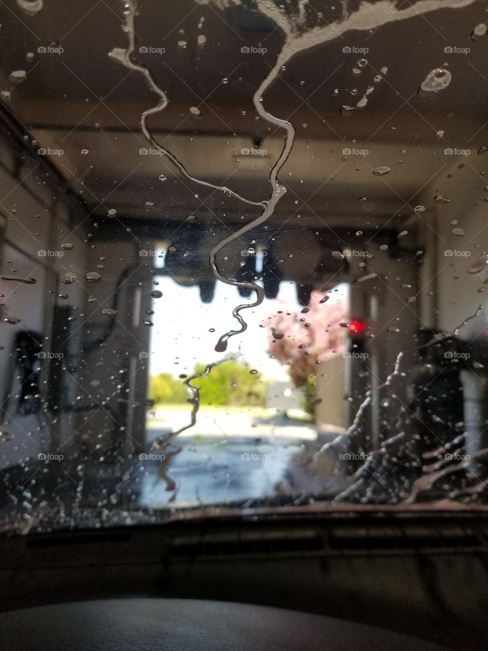 Inside car wash