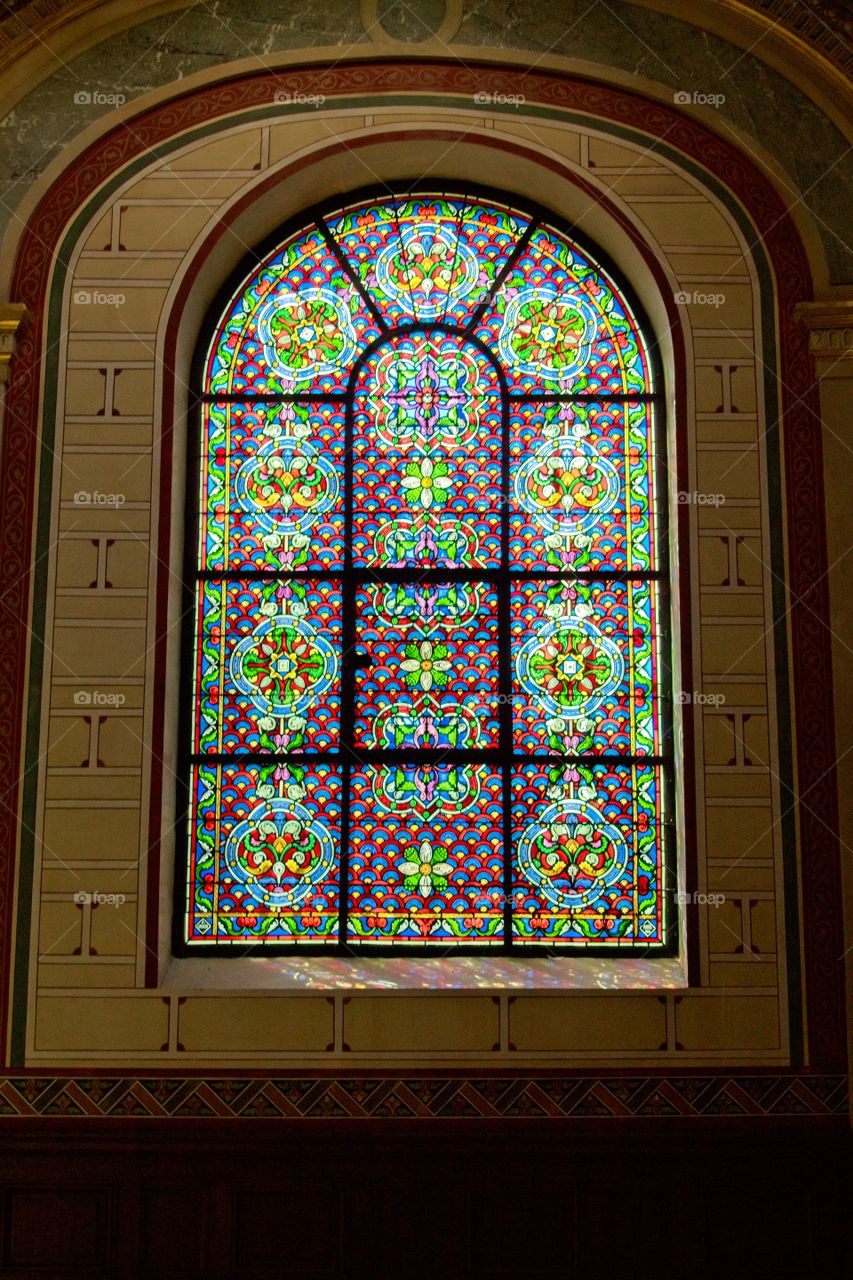 detail of the ceiling of the cathedral country
