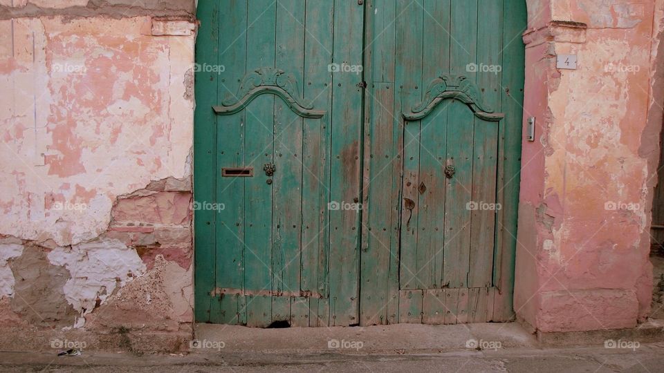 Door, Wall, Old, Dirty, Abandoned