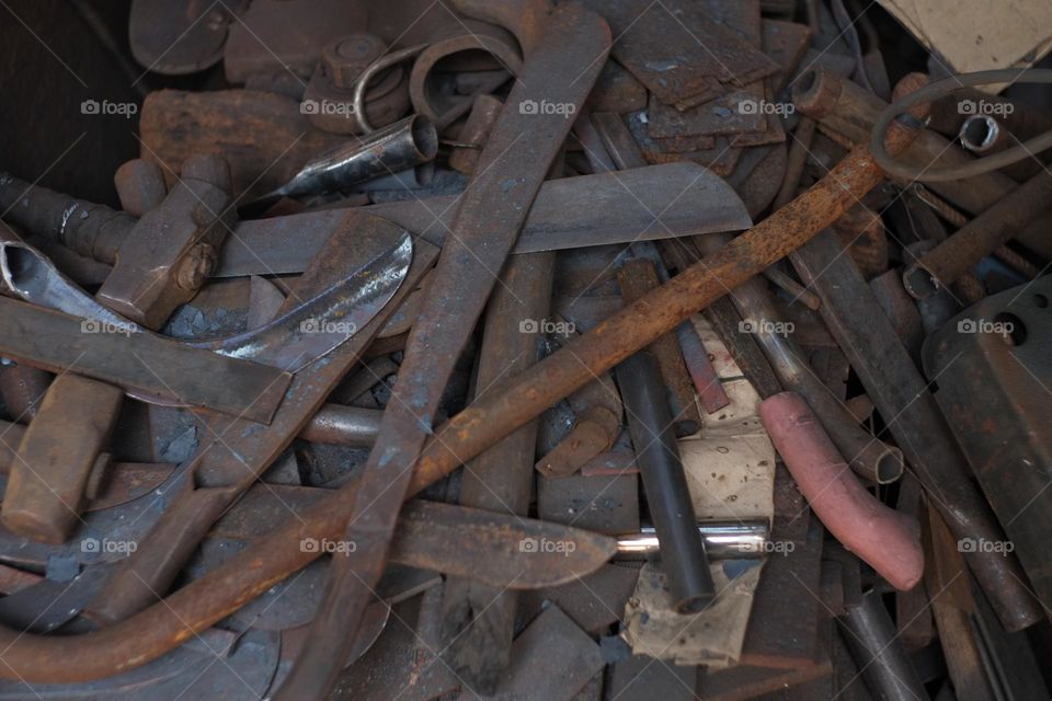 knives produced by a blacksmith