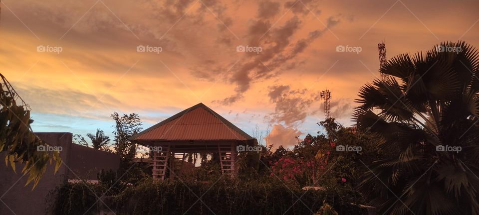 Clouds in the sky of Jakarta City