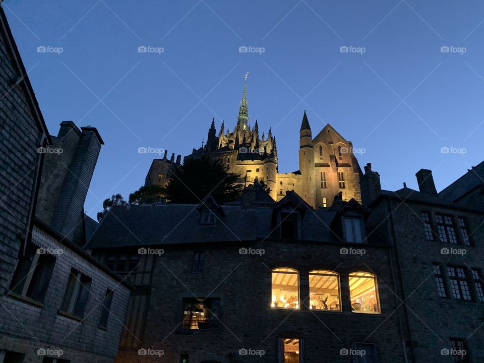 The Abbey at Mont Saint Michel, France.