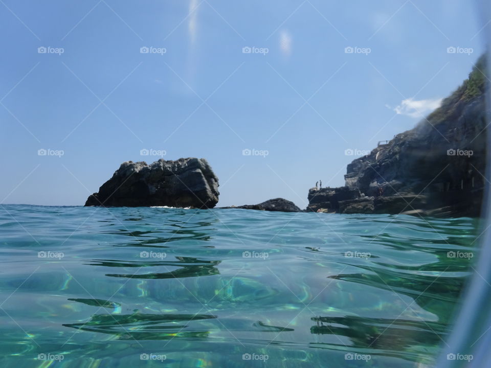 Greece Pelio beach. Greece Pelion Mylopotamos beach