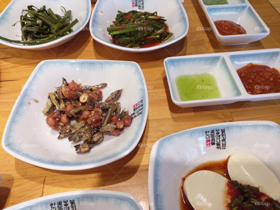 Korean food for the lunch