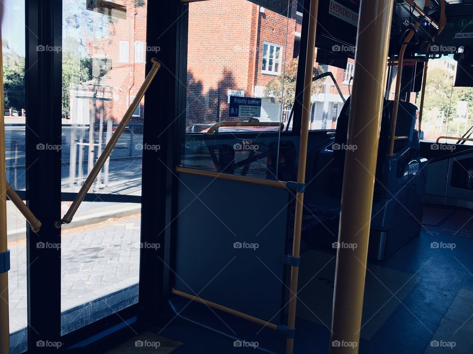 The view from the bus.