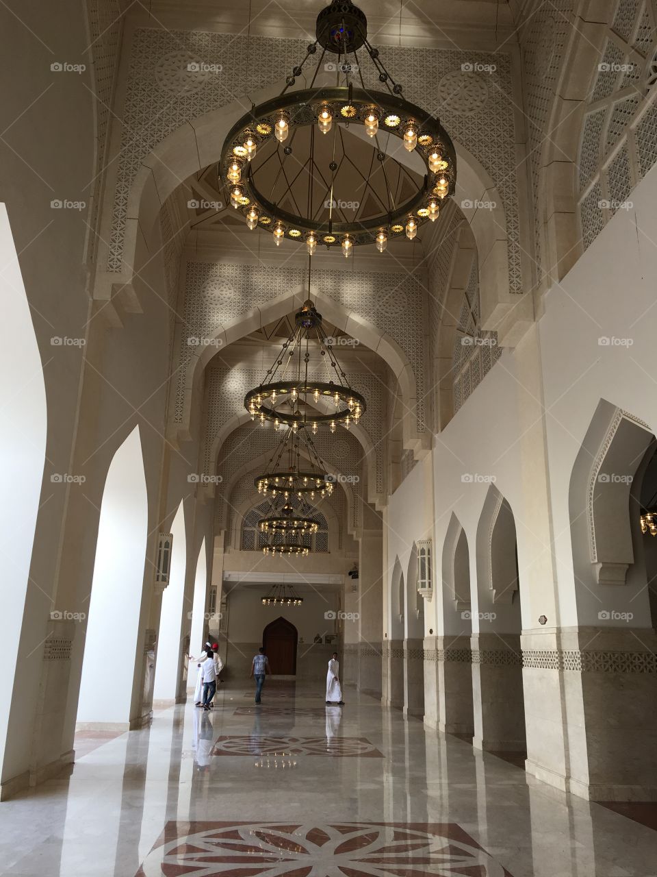 Inside the masjid