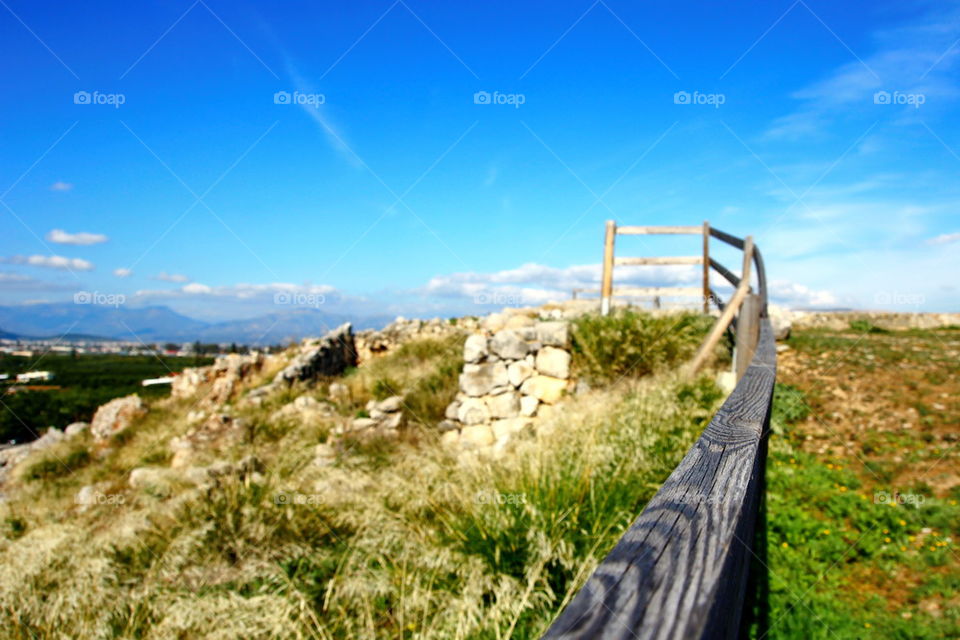 Wooden fence