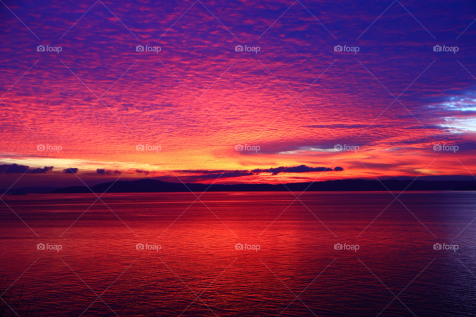 sunset sea beautiful view seattle by nimonsta