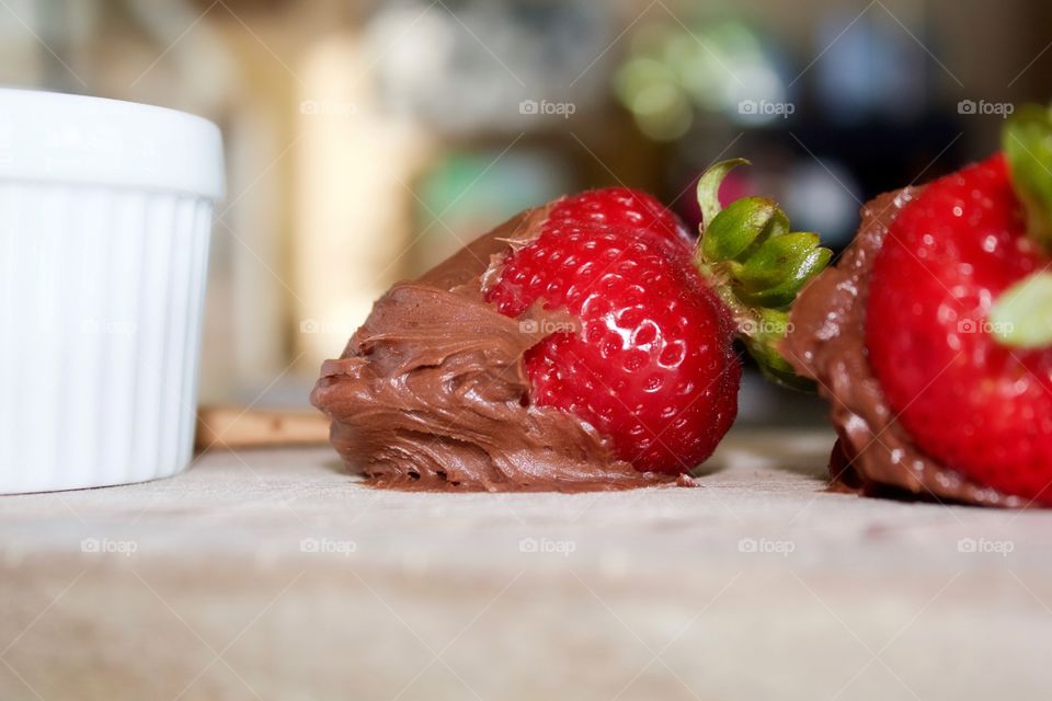 Frosted strawberries 