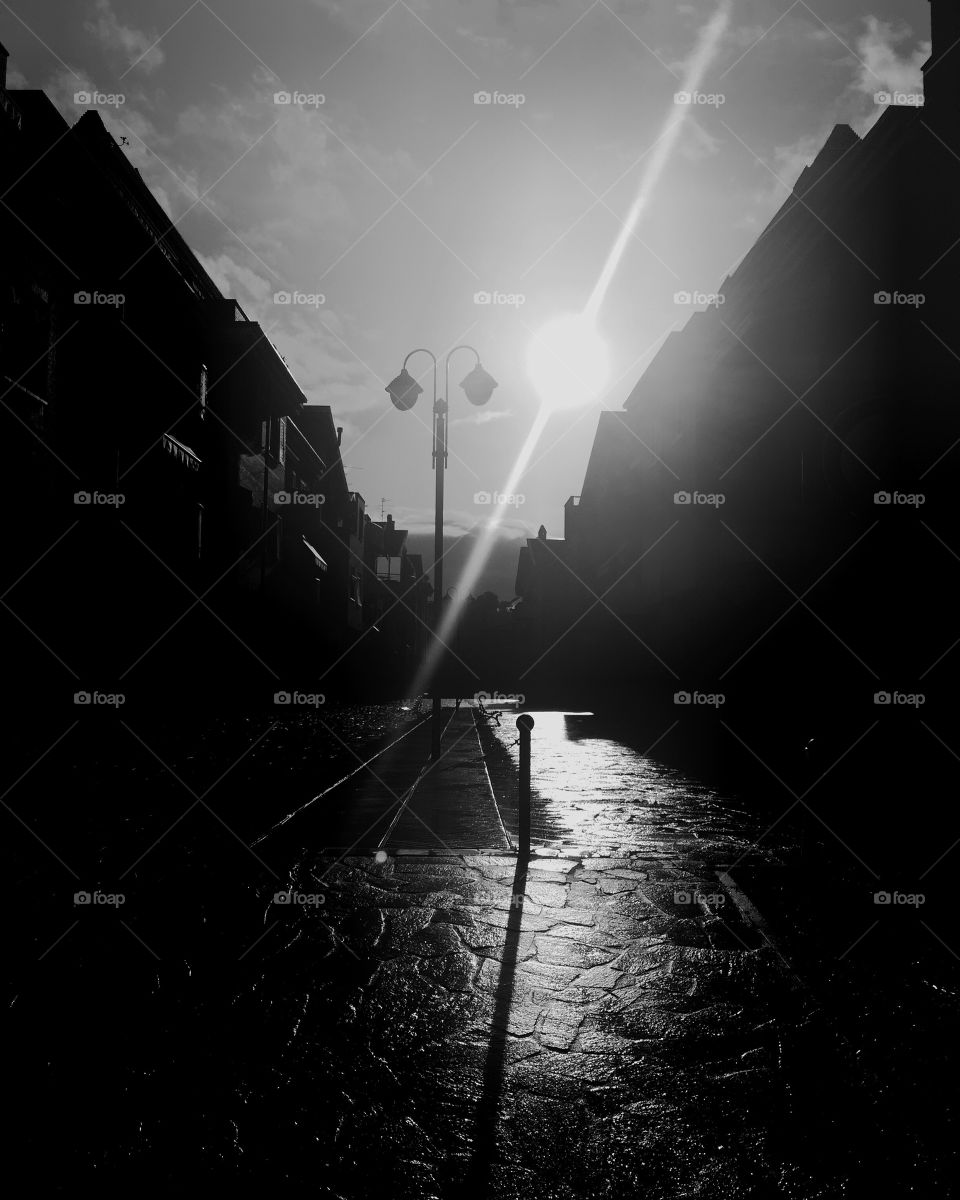 Light, Monochrome, City, Stage, Energy