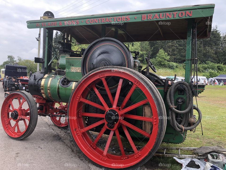 Another steamroller found on display at the Devon County Show, May 2019