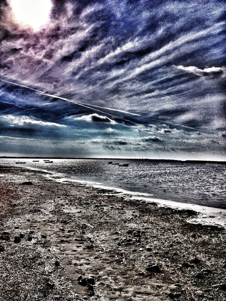 Beach in a magic light