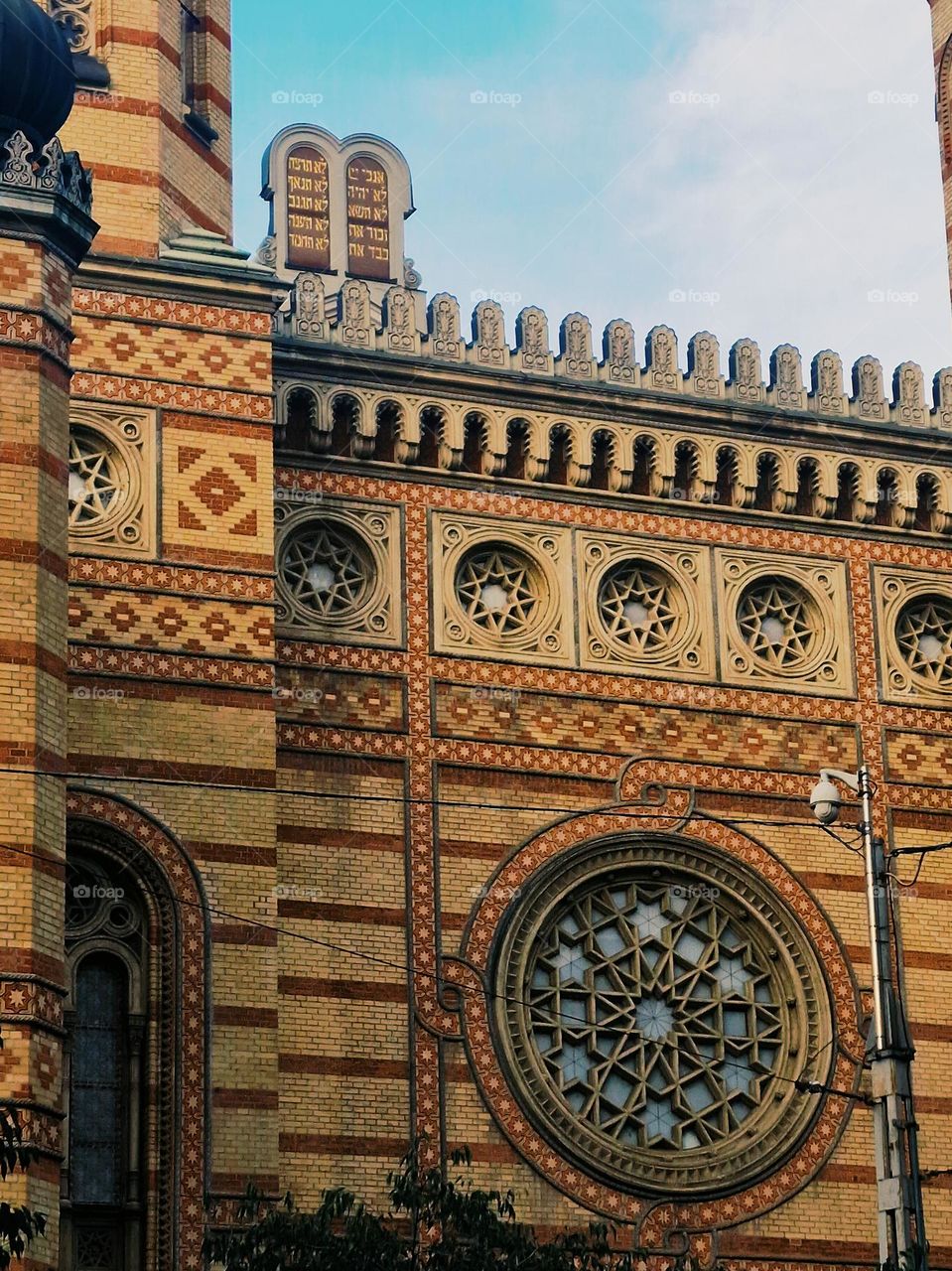 the synagogue in Budapest