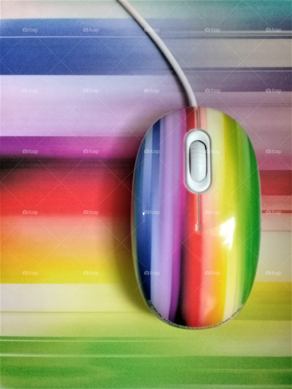 Colorful Computer Mouse and pad