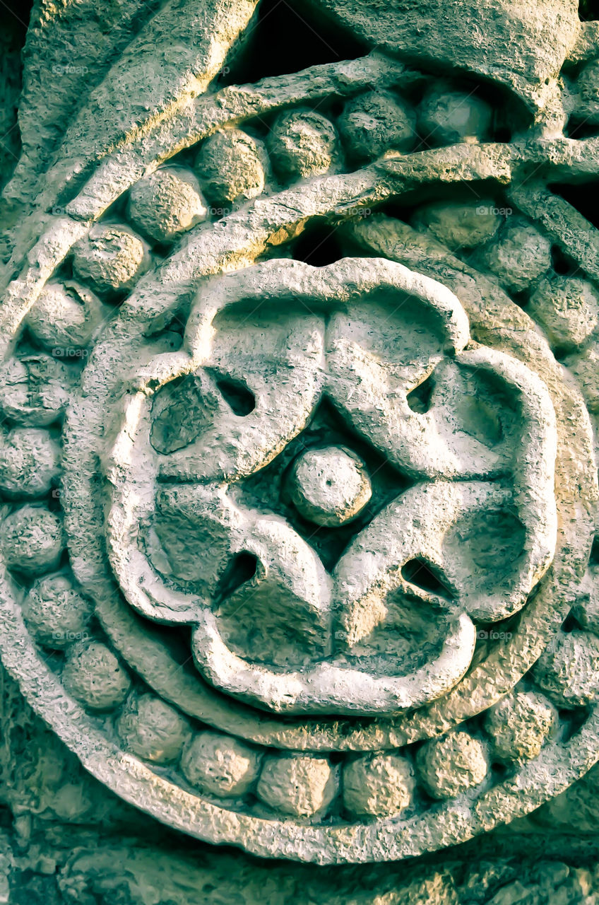 stone ornamentation.