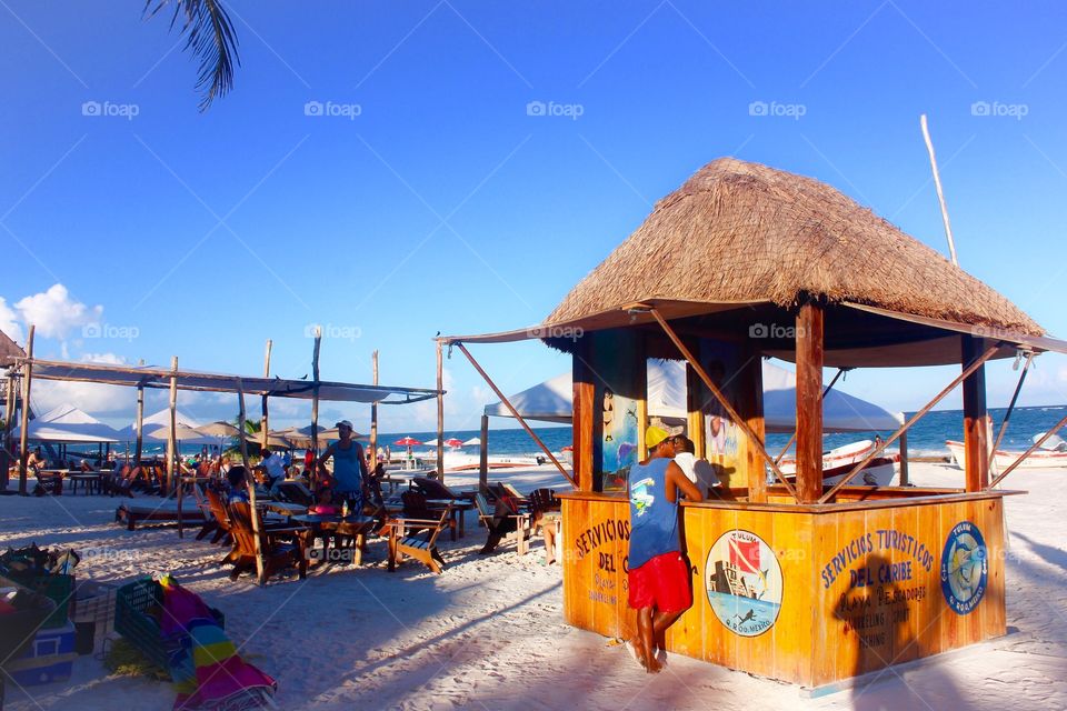 Beachfront in Cancun Mexico 