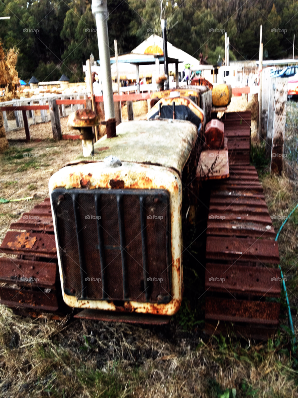 half moon bay farm tractor americana by threeboydad