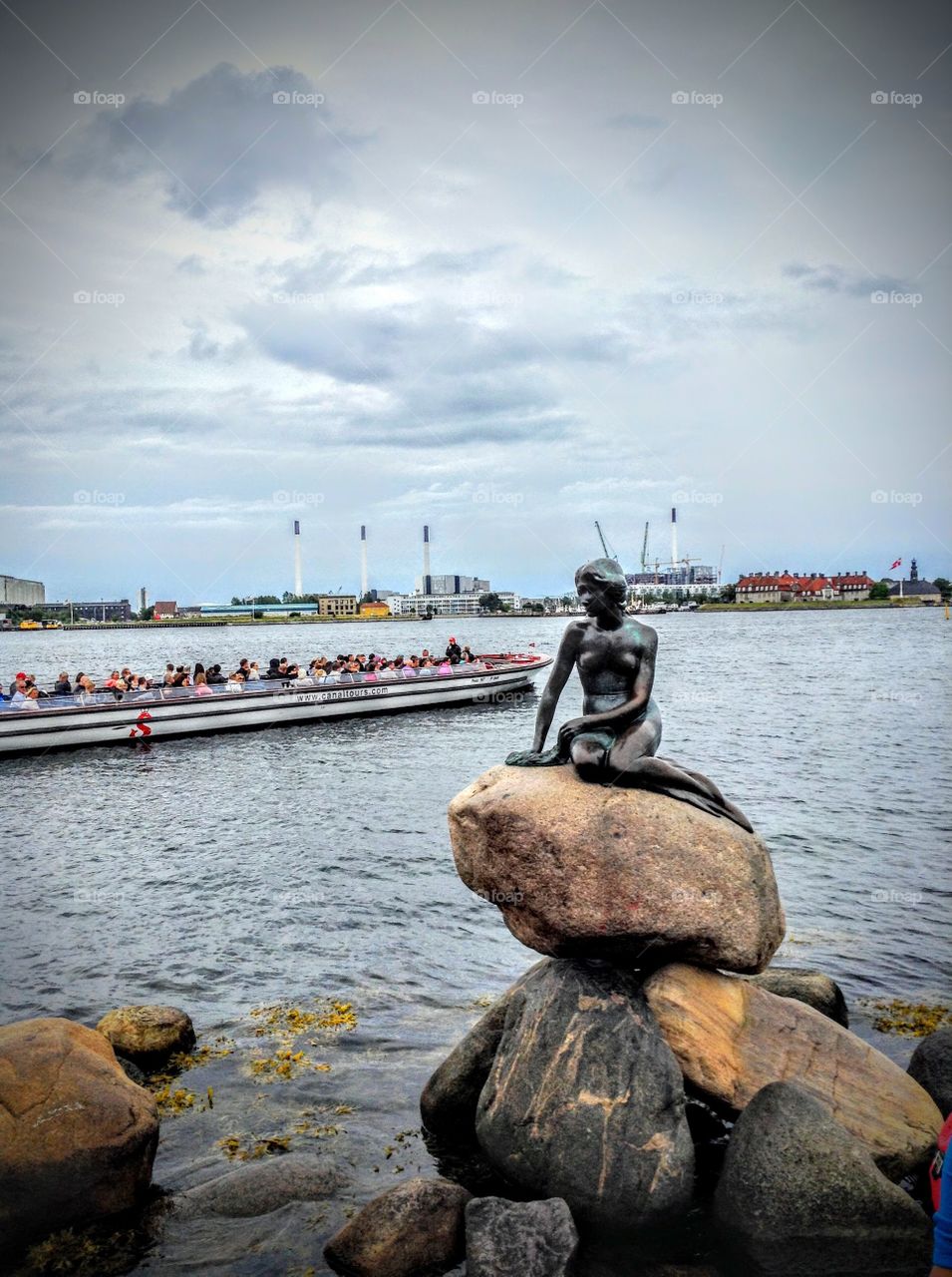 The little mermaid statue 
Copenhagen
