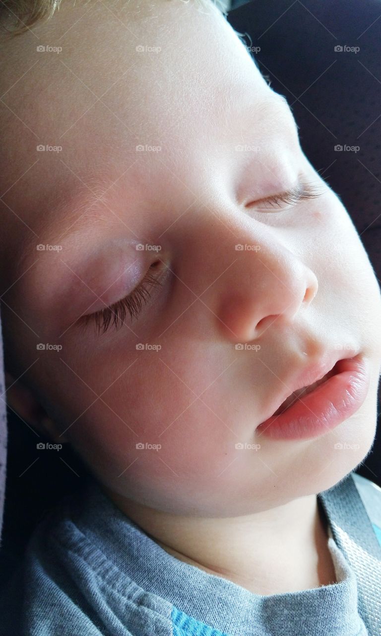 Sleeping my little boy