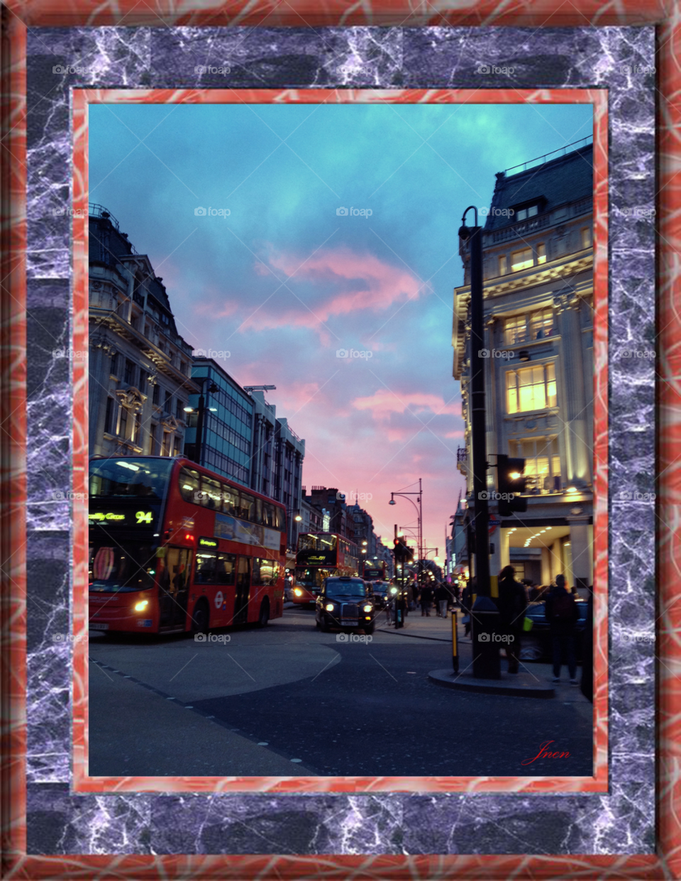 london clouds frame by jnen